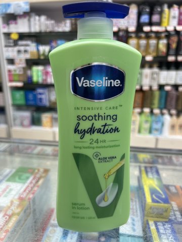 VASELINE凡士林身體乳(蘆薈)600ML(綠)
