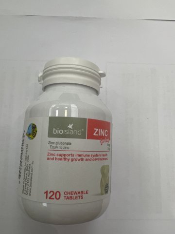 澳洲Bio island 鋅片ZINC 120粒