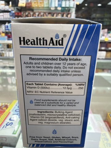 Vitamin D 500iu Tabs 60s