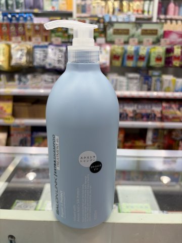 日本熊野油脂二合一無矽洗髮乳1000ml(淺藍瓶)