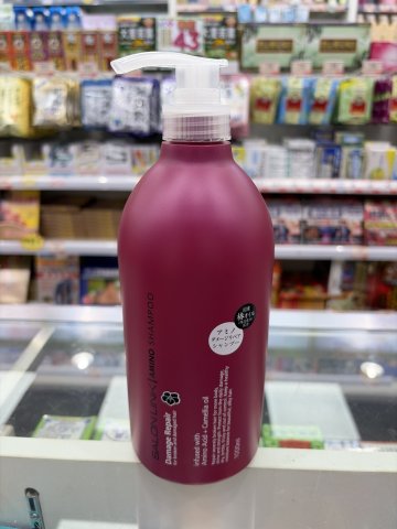 日本熊野油脂氨基酸損傷修復山茶花洗髮水1000ml(玫紅瓶)