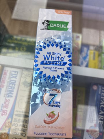 Darlie黑人全亮白極緻酵素牙膏(清香白桃)120g