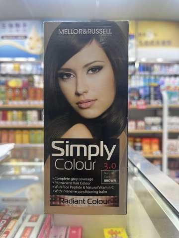 SIMPLE染髮劑自然深啡色(英國製造) SIMPLY COLOUR NAT DARK BROWN 3.0