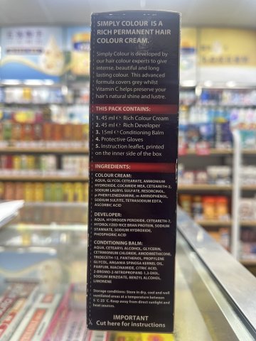SIMPLE染髮劑自然深啡色(英國製造) SIMPLY COLOUR NAT DARK BROWN 3.0