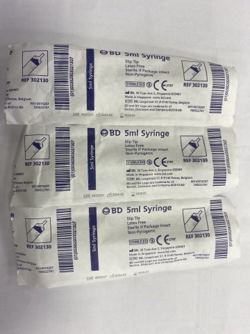 BD 5ML D.SYRINGE針筒(無針咀)