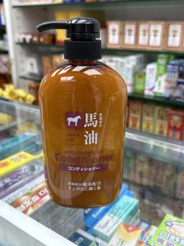 日本熊野油脂馬油護髮素600ML