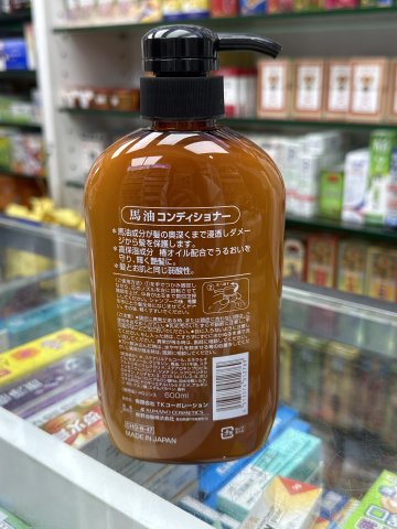 日本熊野油脂馬油護髮素600ML