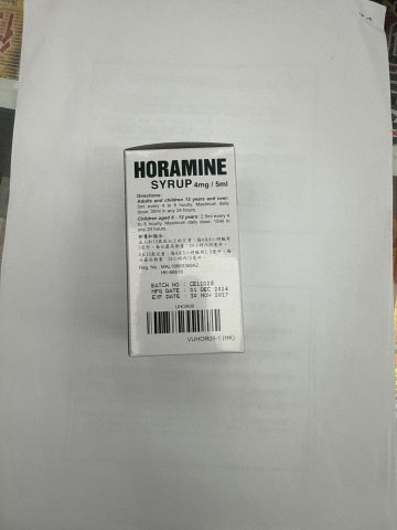 HORAMINE SYRUP 4MG/5ML